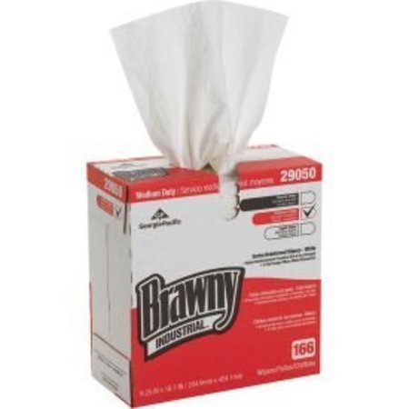 Georgia-Pacific GP Brawny Industrial White 4-Ply Scrim Reinforced Paper Wipers, 166 Sheets/Box 5 Boxes/Case-29050/03 29050/03